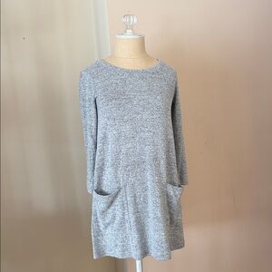 Abercrombie Gray Long Sleeve Dress with Pockets